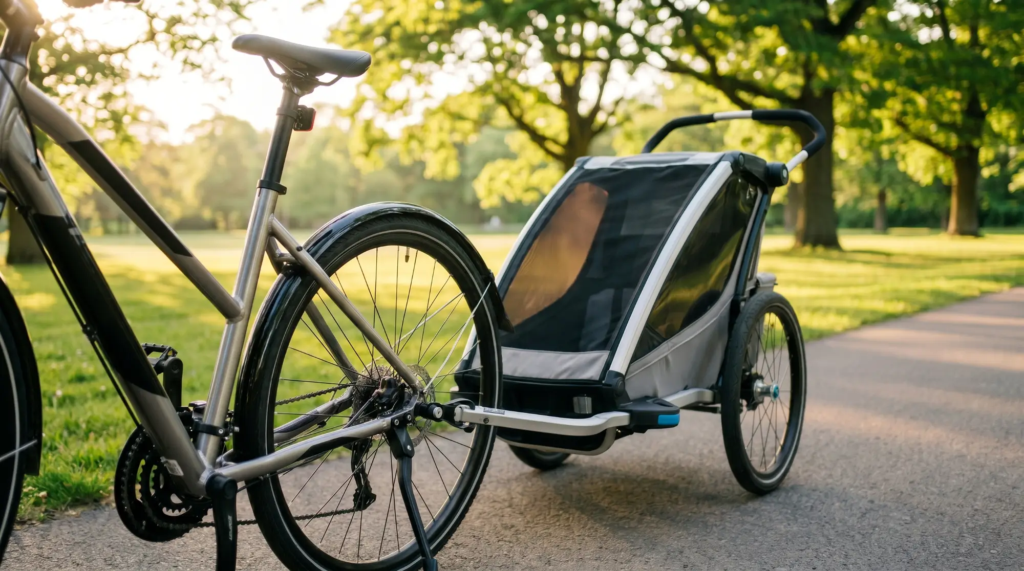 Tylna oś roweru z zaczepem przyczepki — 4 typy osi i dobór adaptera