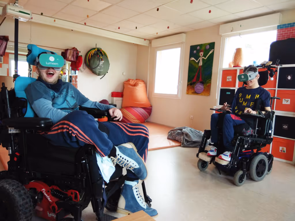 Expérimentation de la réalité virtuelle Lumeen dans le secteur du handicap au centre Jean-Marie Arnion