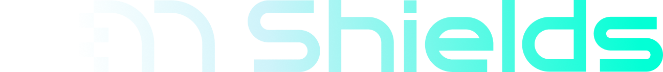 Logo text reading 'PEN shields' with a gradient blue color on 'shields'.