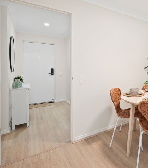 Studio entry and dining