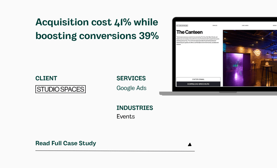 studio spaces digital marketing