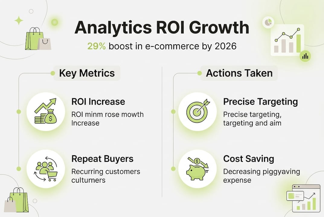 Infographic showing 29 percent ROI growth metrics