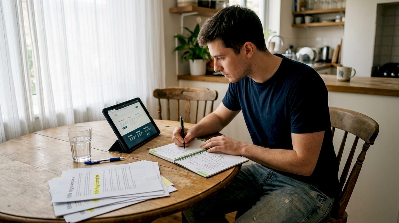 Marketer reviewing web page optimisation