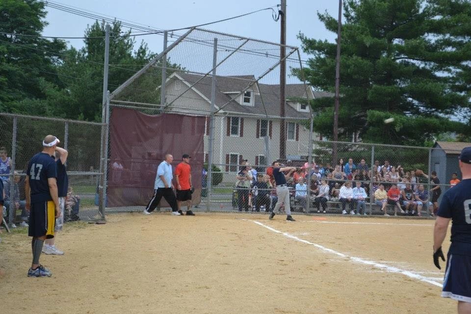 a baseball game in progress