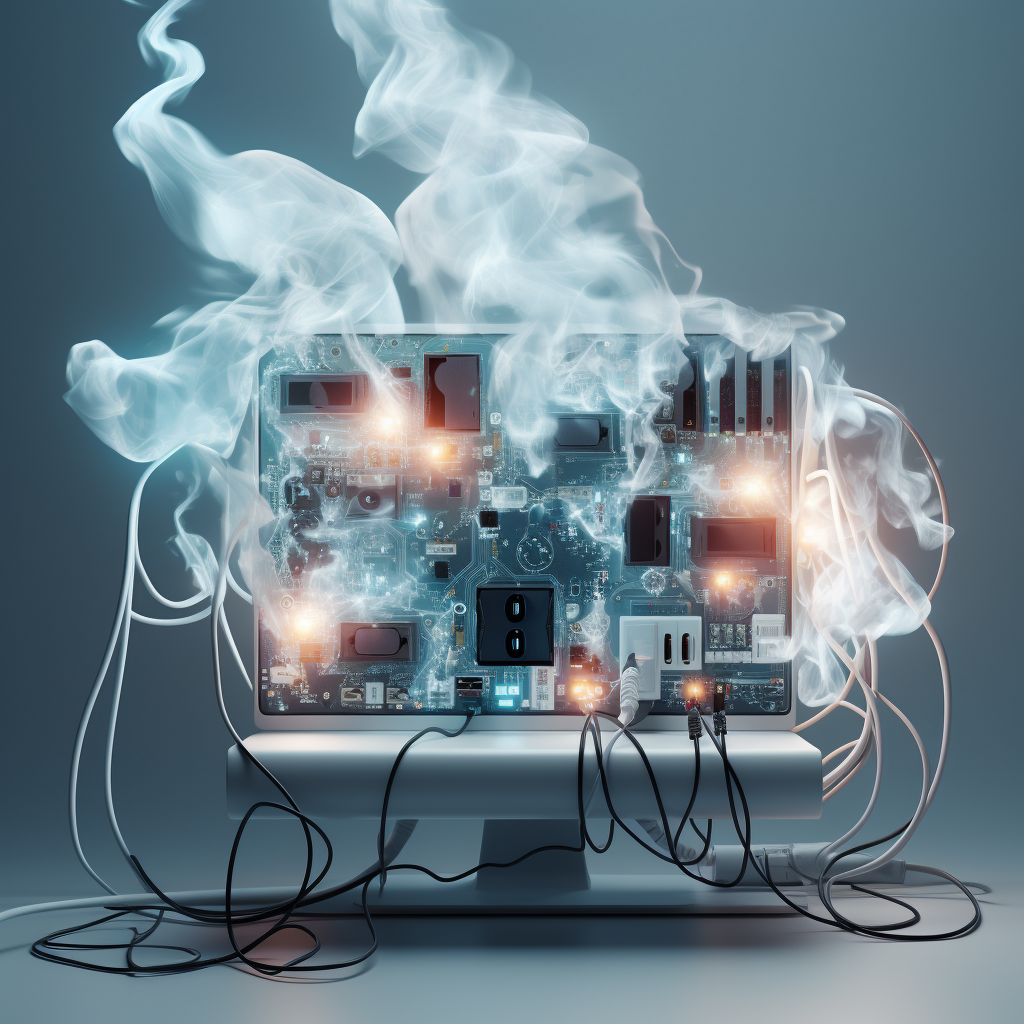 En computer der bruger så meget strøm den ryger