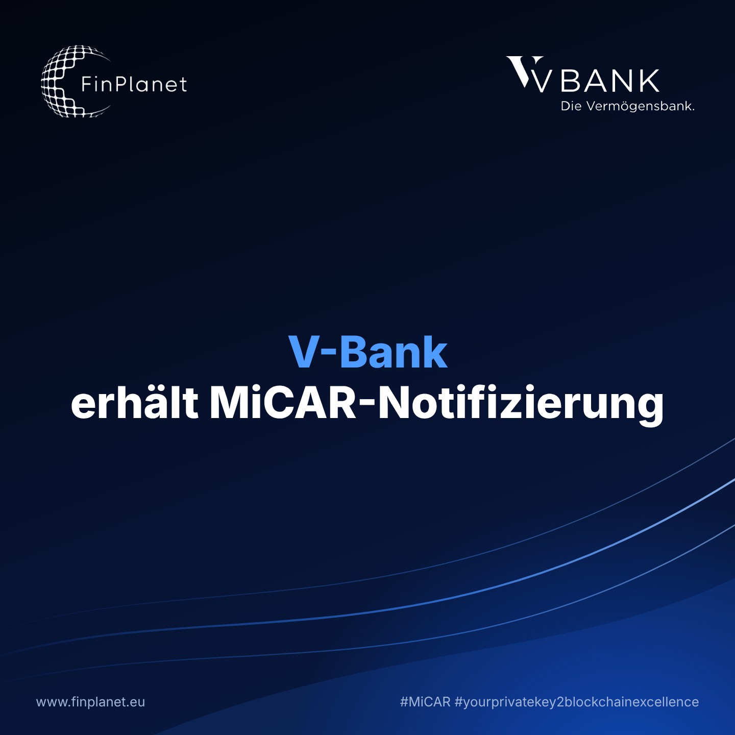 V-Bank erhält MiCAR-Notifizierung