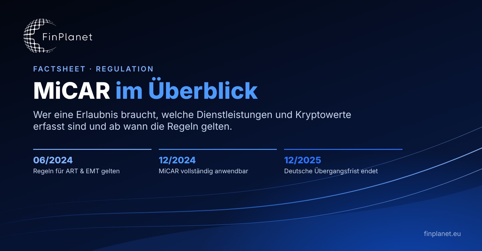 MiCAR im Überblick: Wer braucht eine Erlaubnis und was ist erfasst?