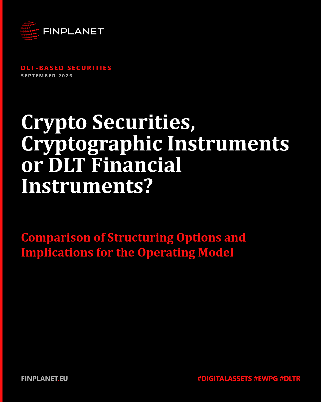 Crypto security, cryptographic instrument or DLT financial instrument?