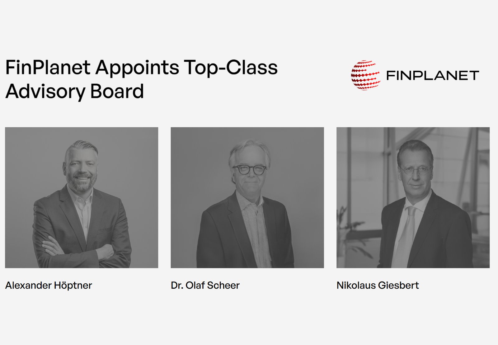 FinPlanet appoints top-class Advisory Board