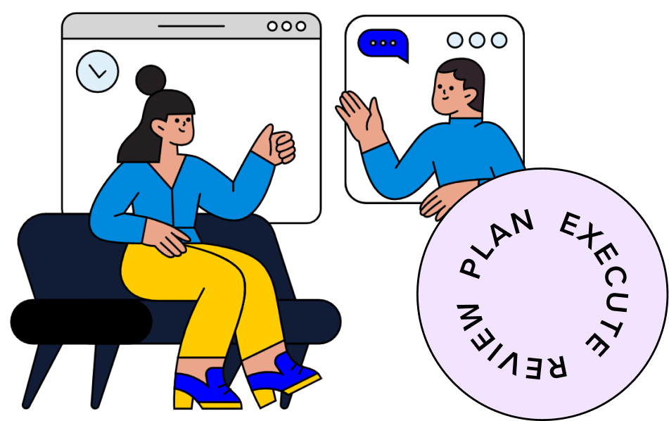 Plan, execute, review