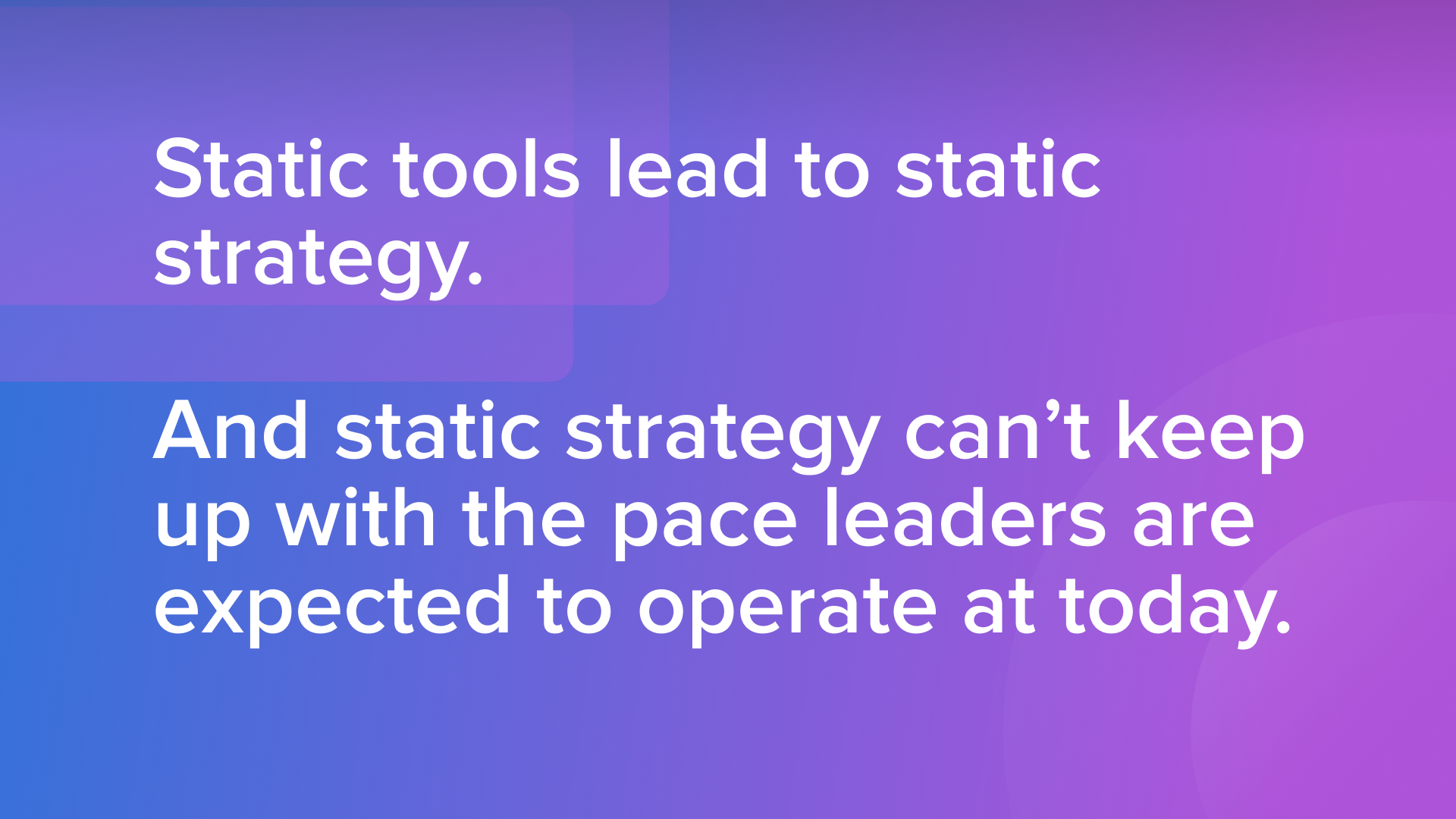 The Hidden Cost of Running Strategy in Spreadsheets