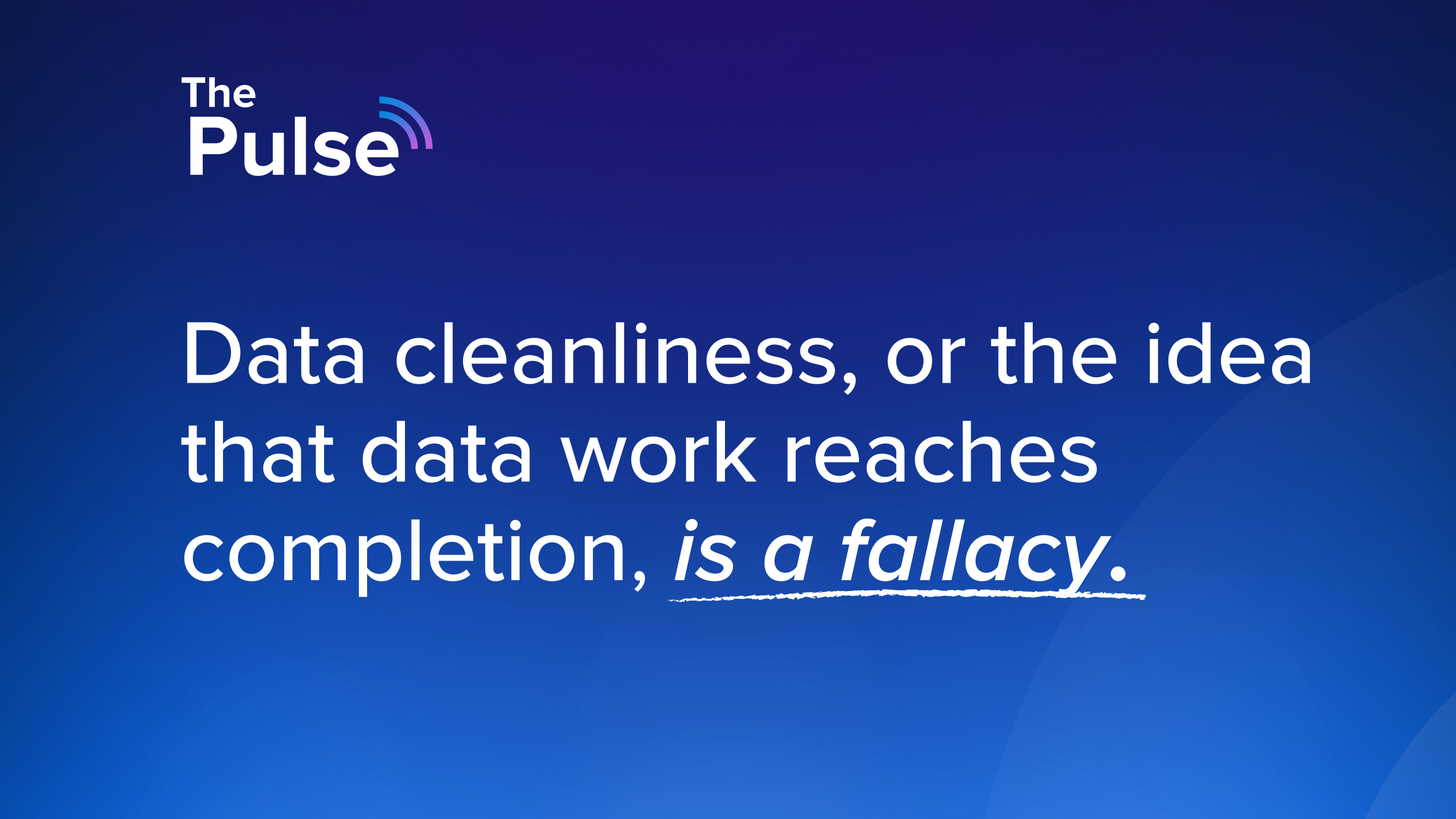 Pulse 62: The Wait for Perfect Data Is a Strategy Problem
