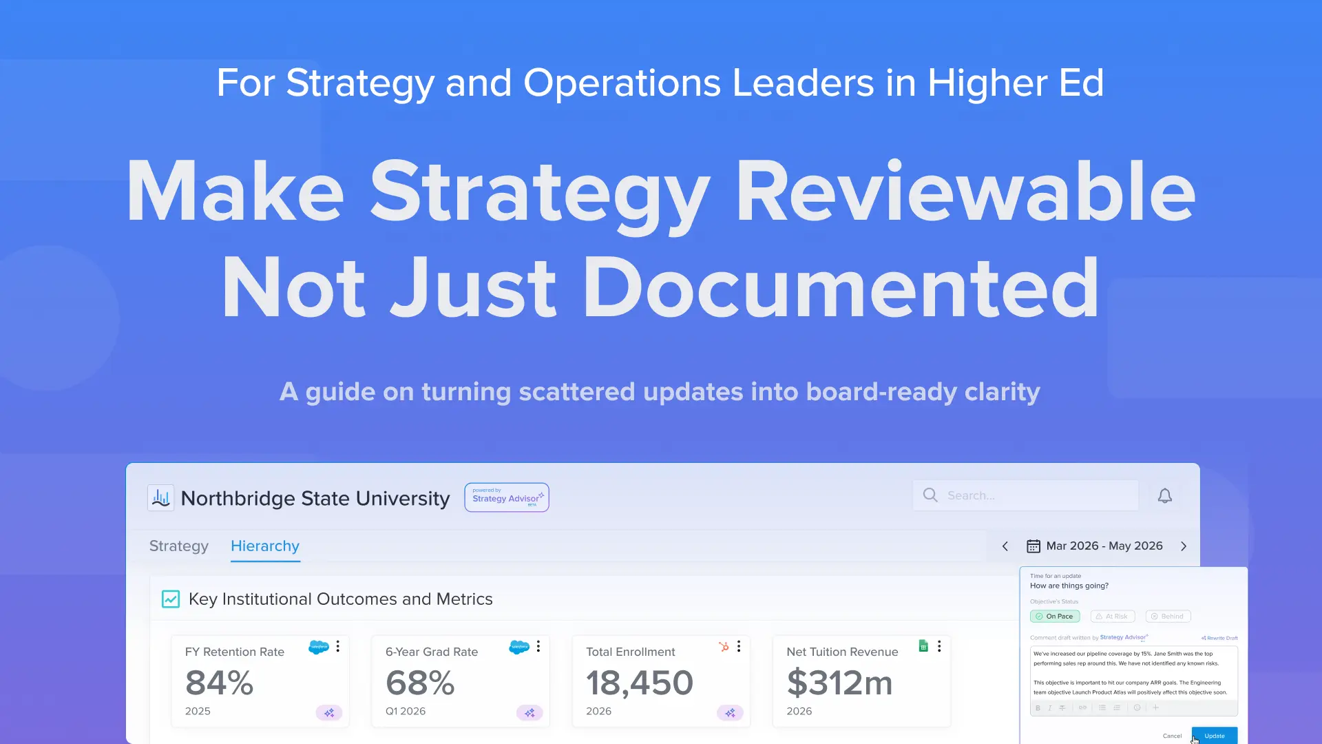 Higher Ed Strategy Execution: A Playbook for Education Leaders
