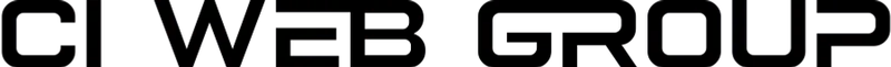 CI Web Group logo in bold black letters on white background