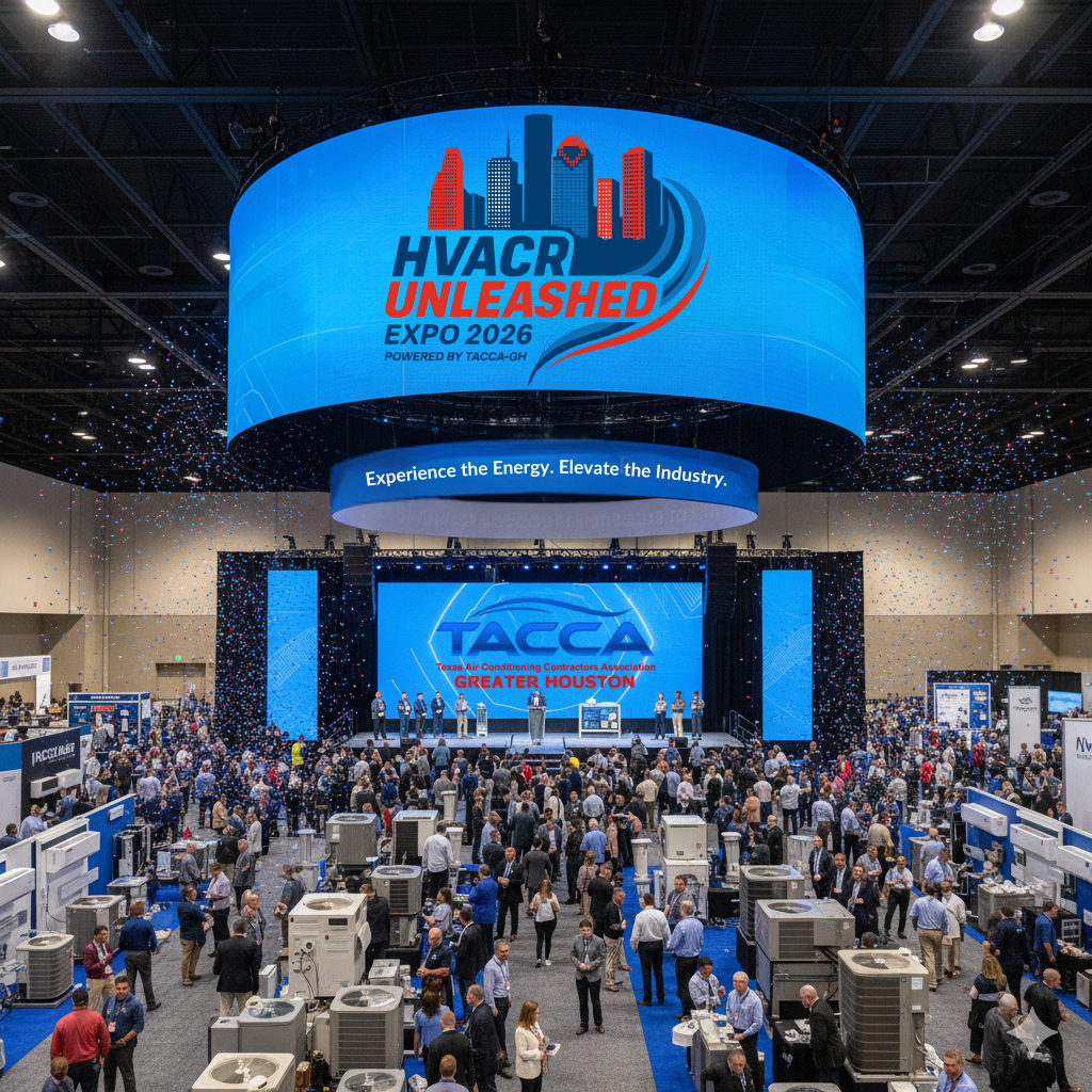 Technician inspecting outdoor AC units
