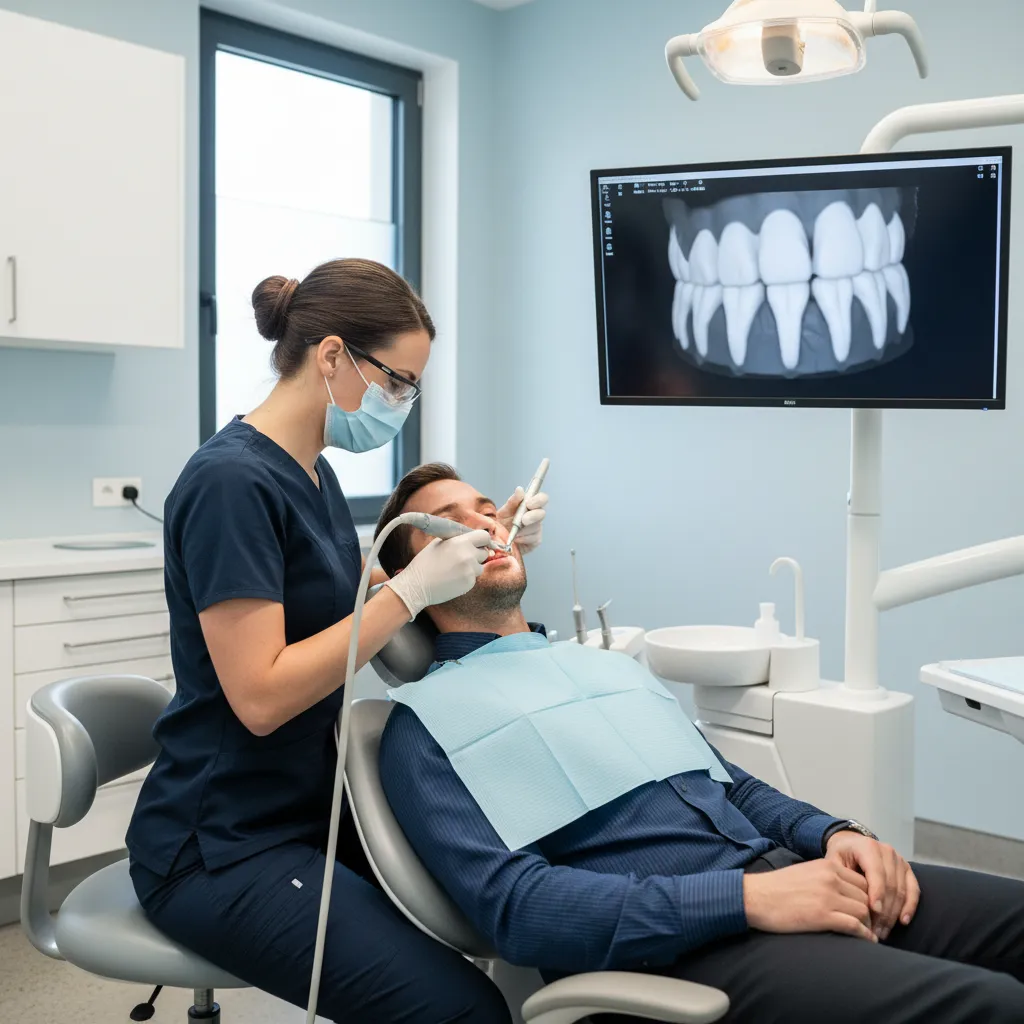 Scanner-first crown preparation integrating intraoral scanning directly into the prep appointment