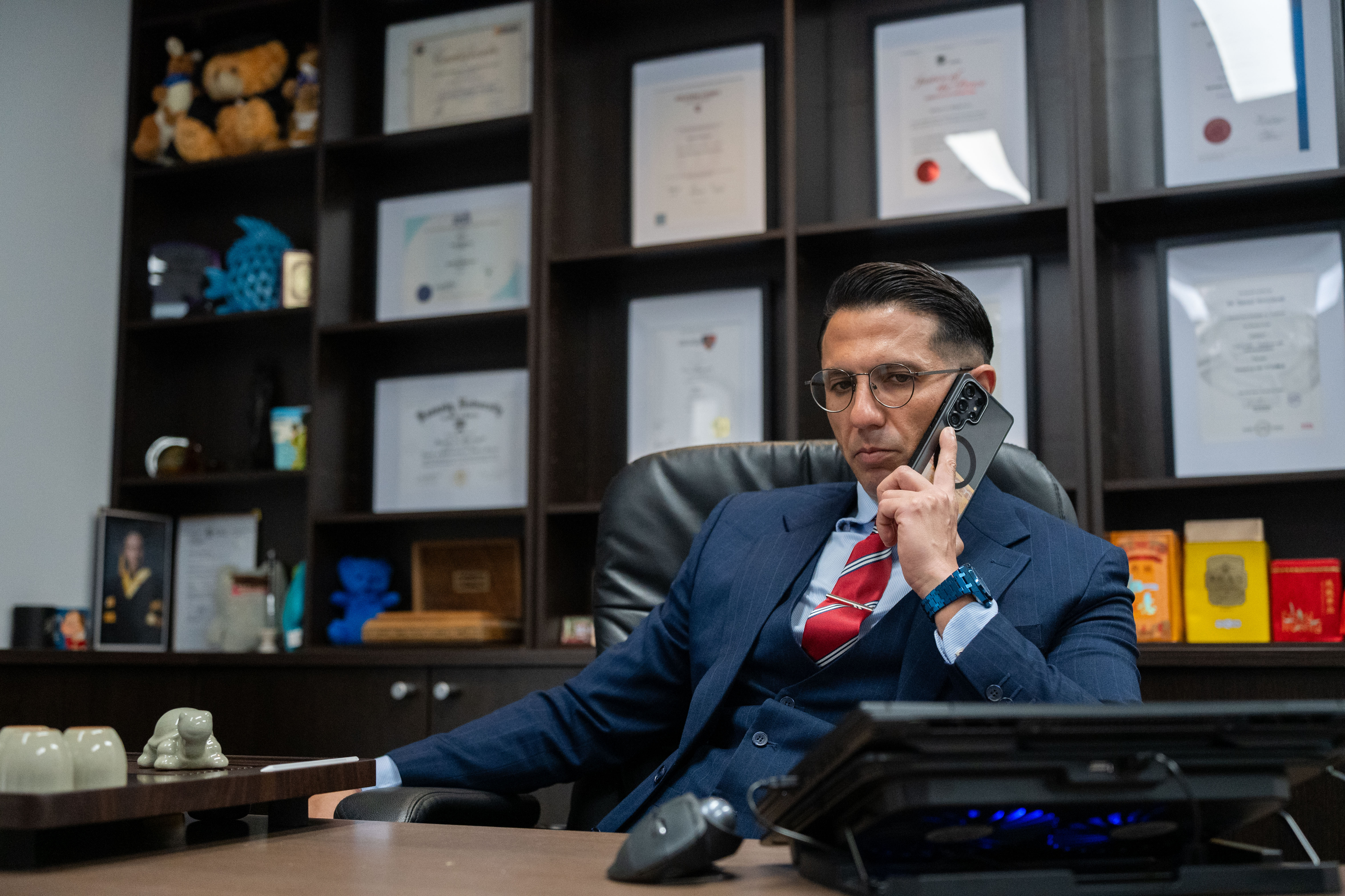 Portrait of Dr. Sanad Al Murayati, founder of NovaDent Labs dental laboratory.