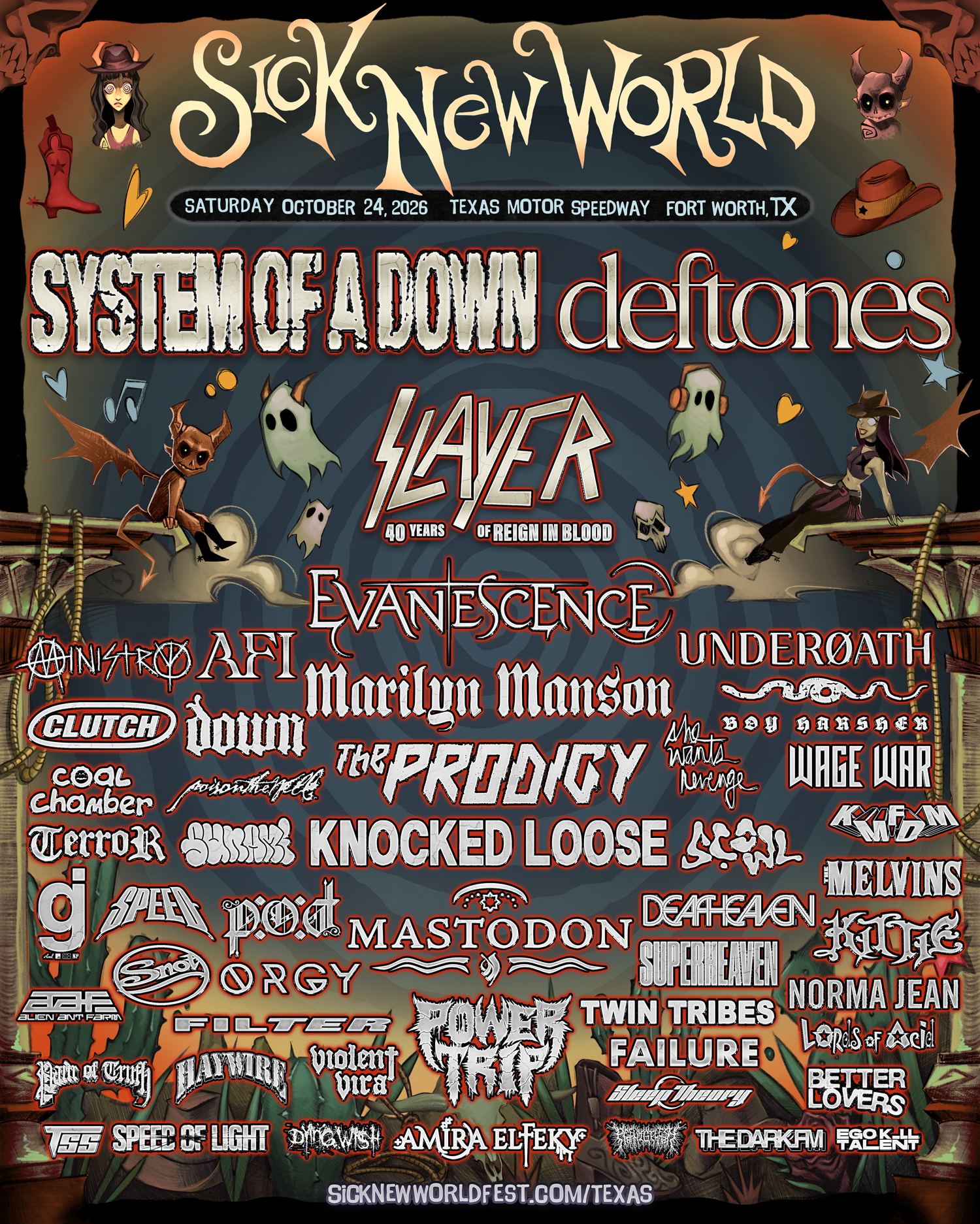 Sick New World Texas lineup