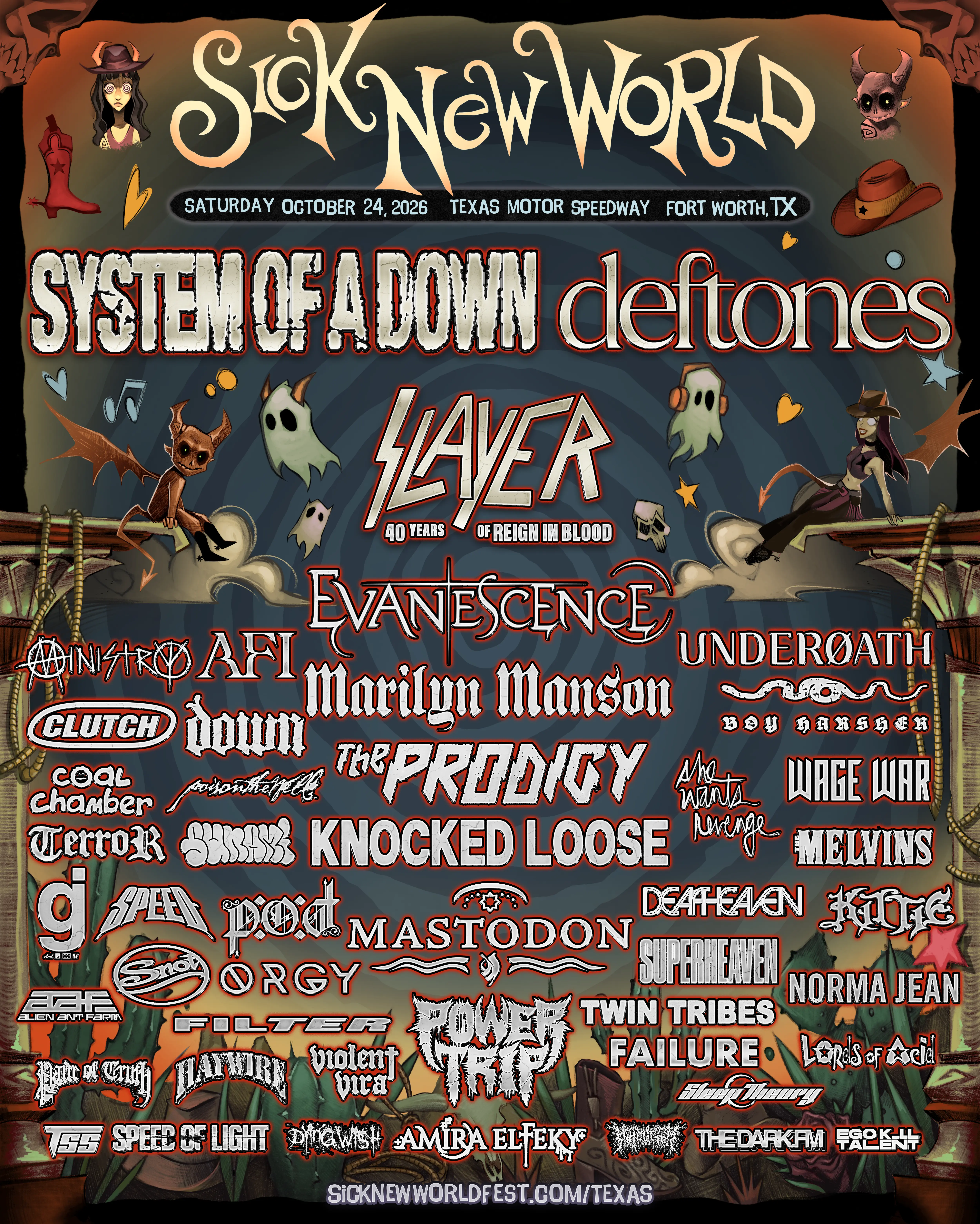 Sick New World Texas lineup