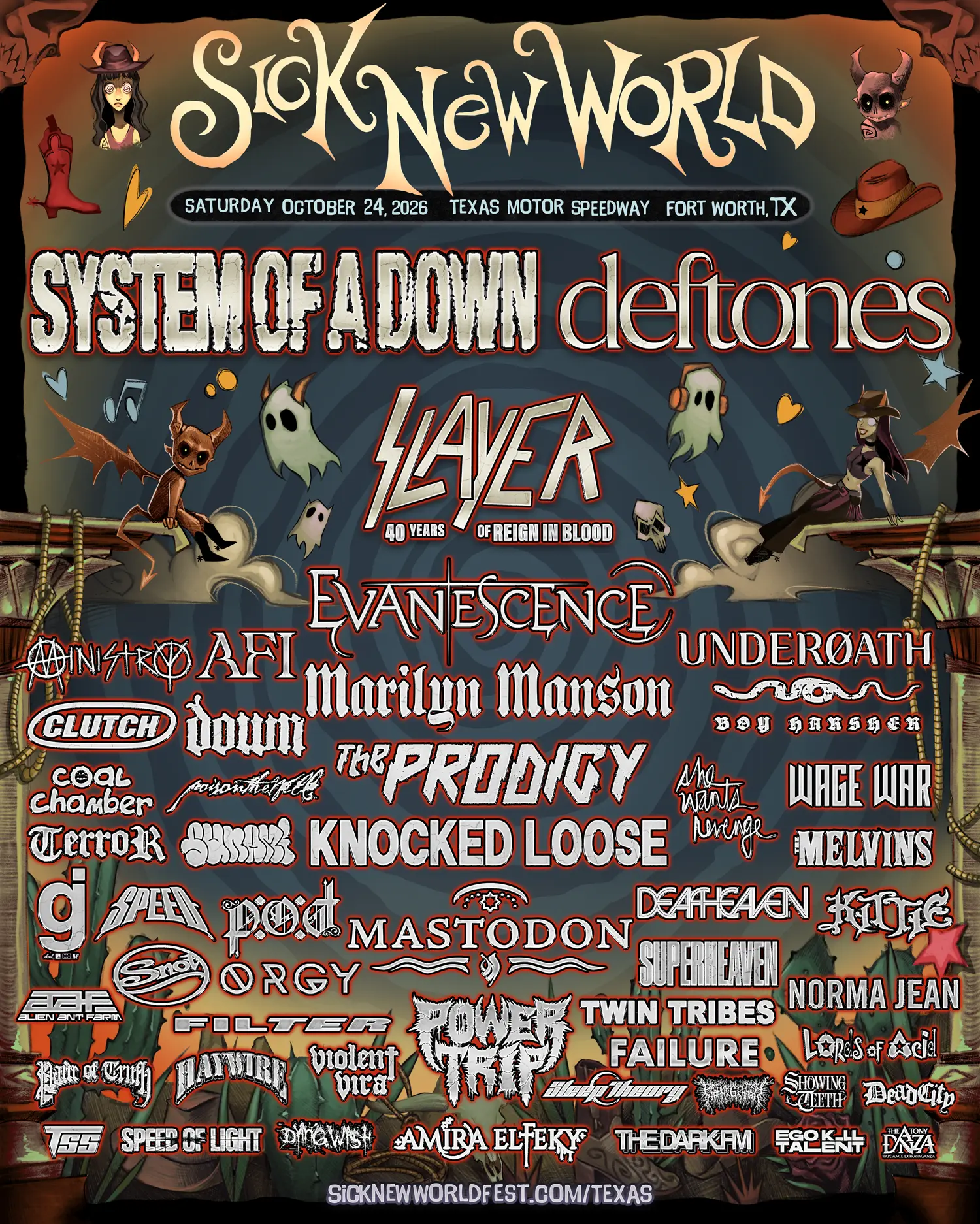 Sick New World Texas lineup