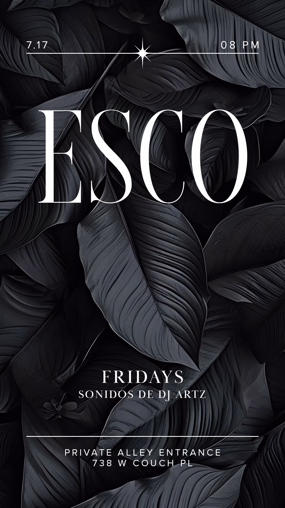 ESCO FRIDAYS with DJ ARTZ