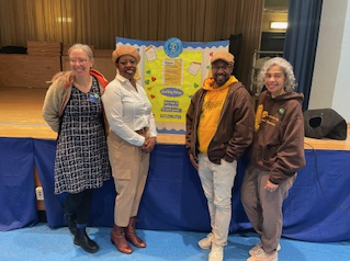 welcome back bord with girl