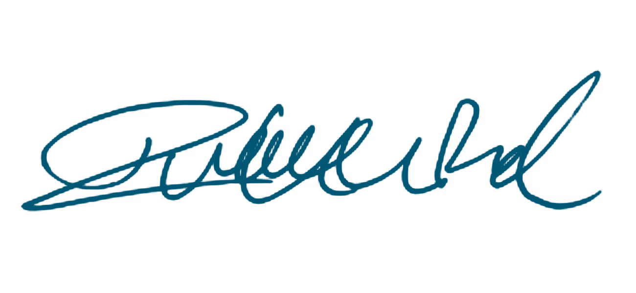 a blue text on a black background