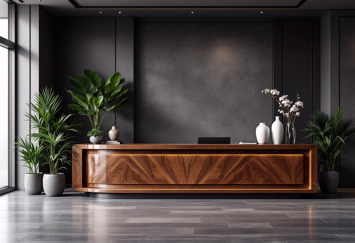 image of school reception area