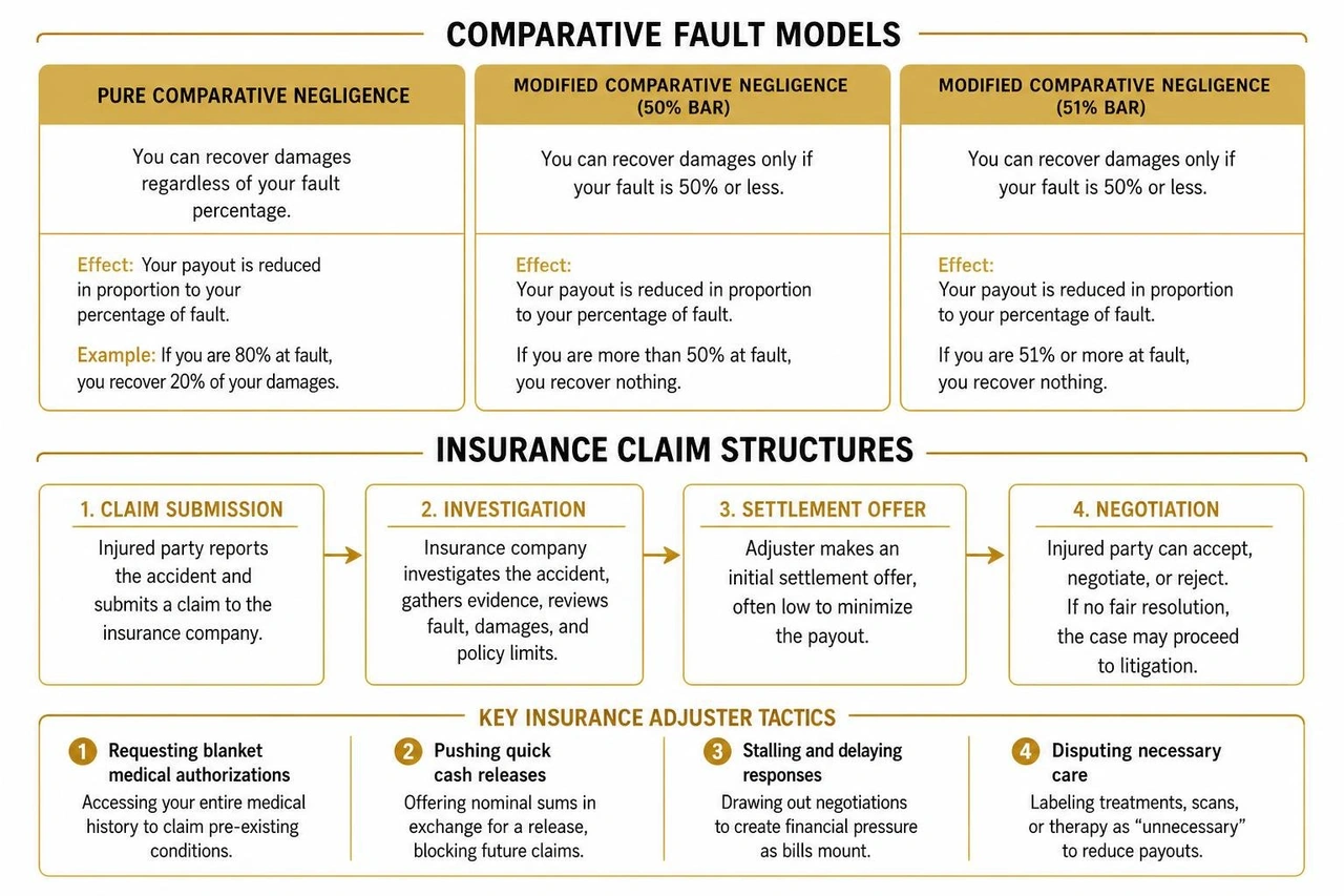 comparison of comparative fault models and insurance claim structures comparison of comparative fault models and insurance claim structures
