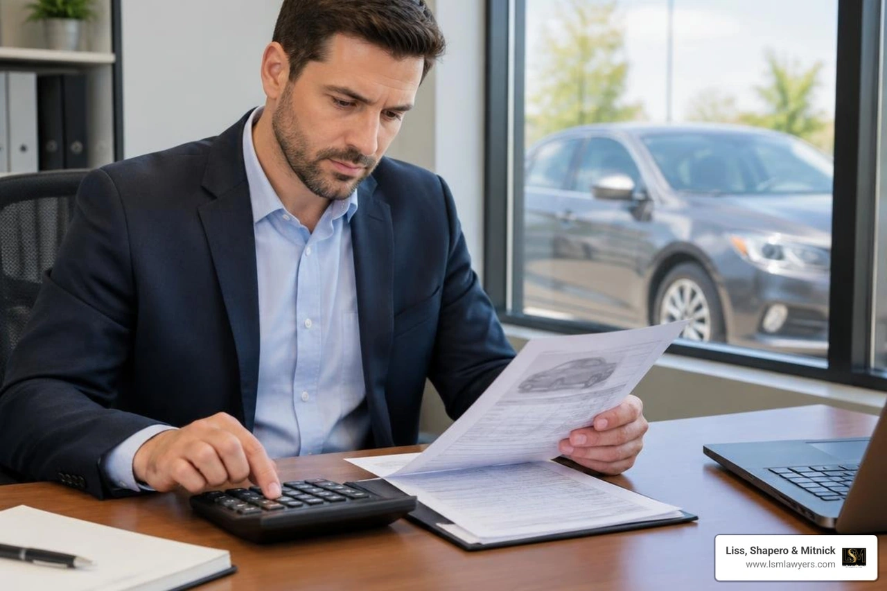 insurance adjuster calculating vehicle repair estimates and actual cash value insurance adjuster calculating vehicle repair estimates and actual cash value