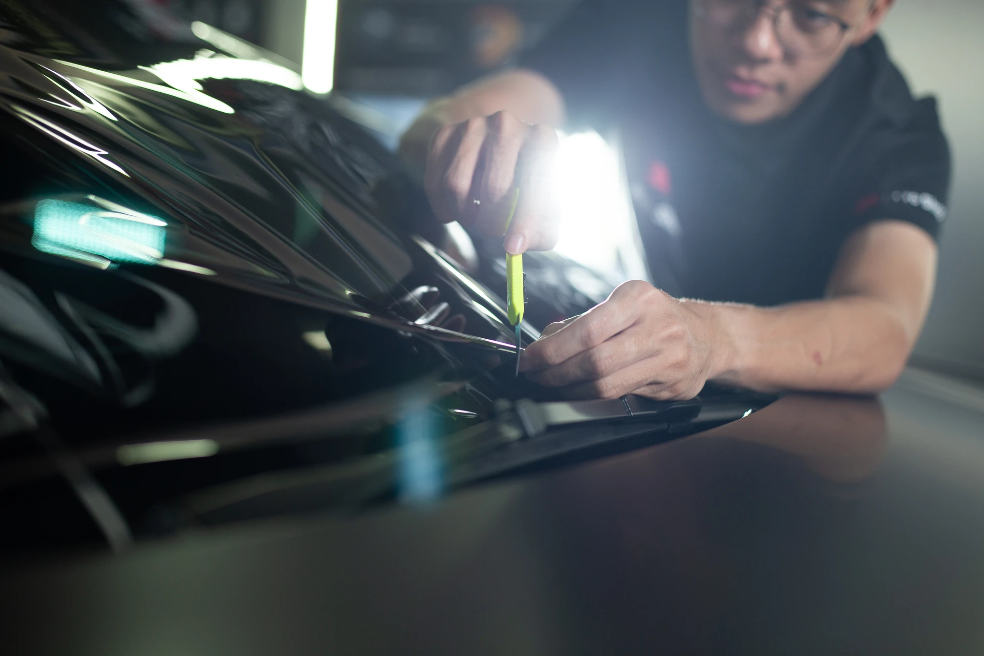 Installation of 3M window tint by certified installer