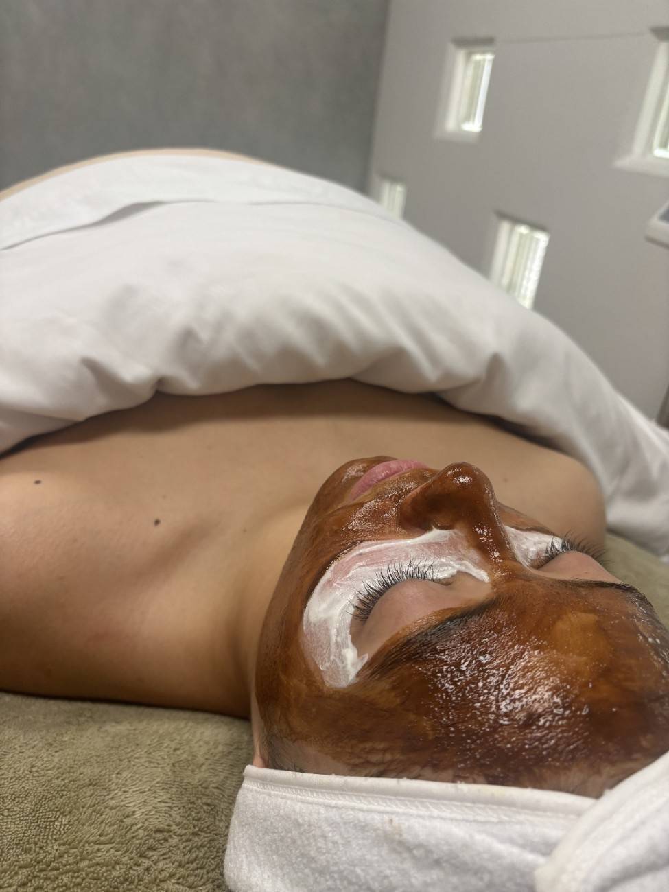 girl having facial