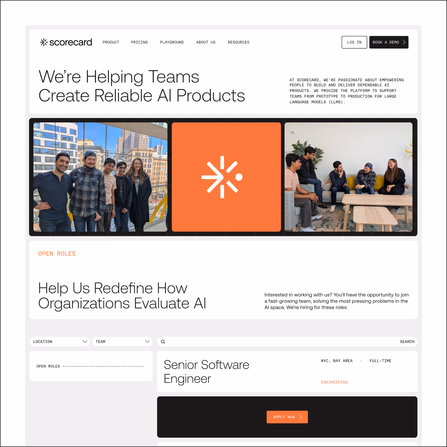 Mockups in desktop and mobile devices of Scorecard website.