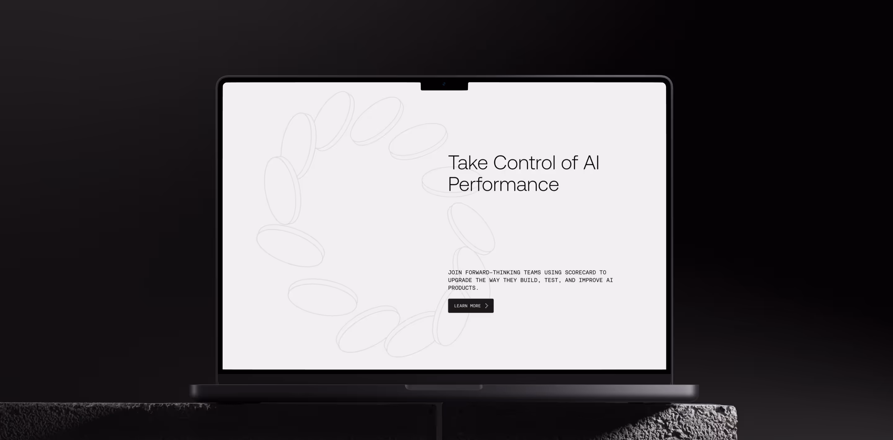 Mockups in desktop and mobile devices of Scorecard website.