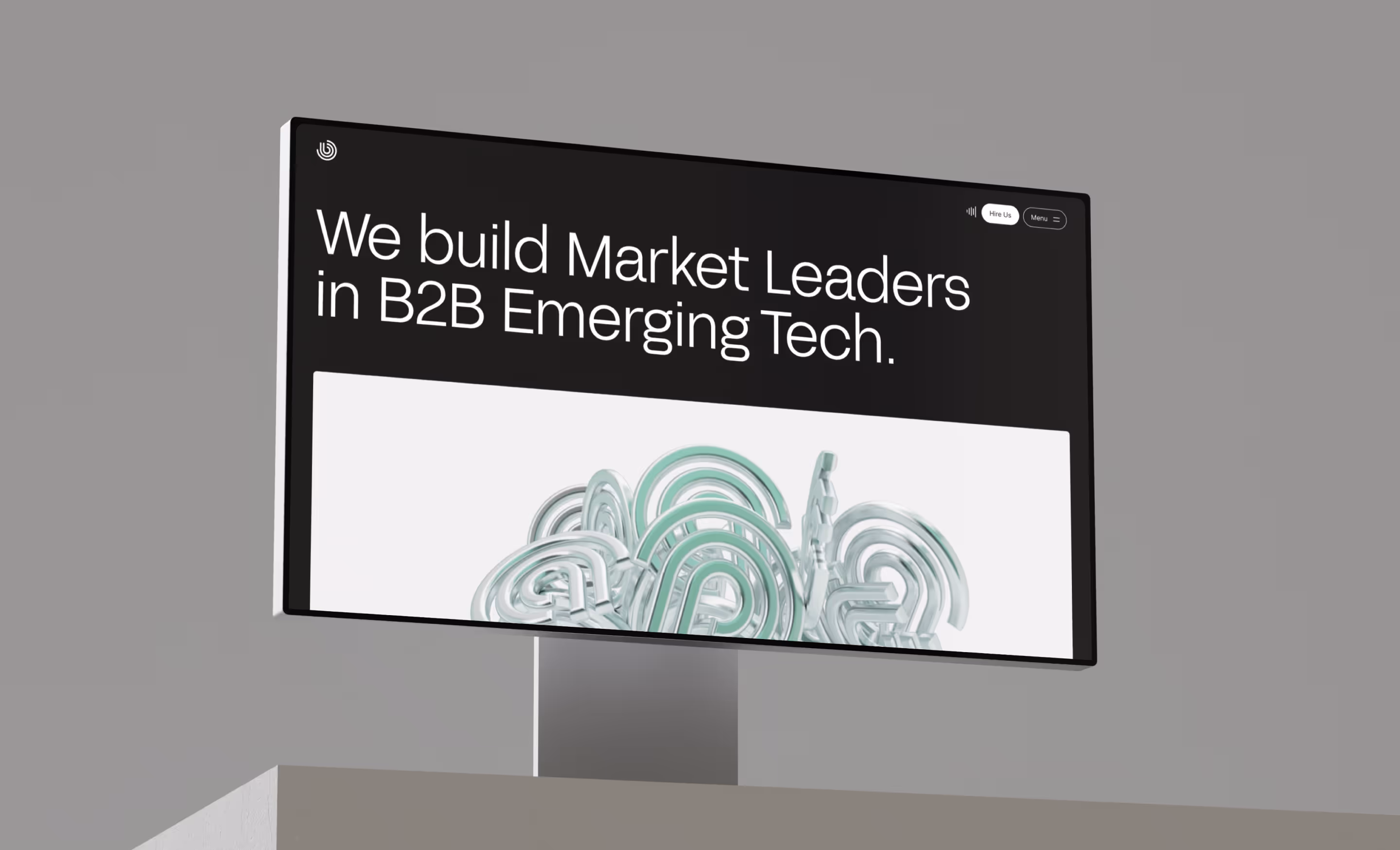 Mockups in desktop and mobile devices of Brightscout website.