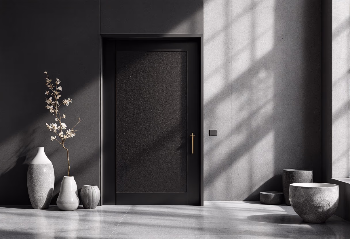 [background image] of the studio entrance (for a ceramic studio)