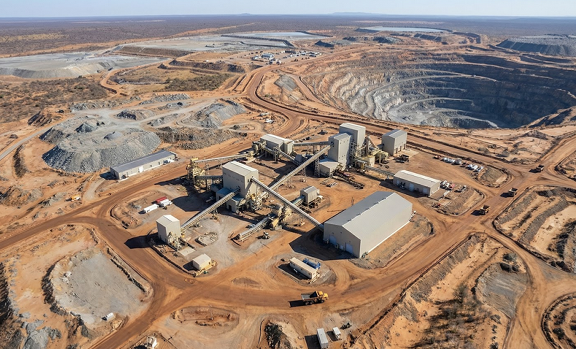 Panneau déversoir d'usure composite en caoutchouc et céramique de marque Elastomont, installé dans une usine de traitement de mine de diamant.