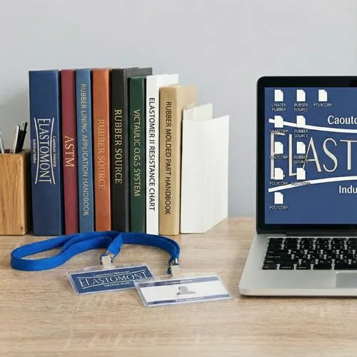 Documentation technique sur le caoutchouc pour les produits Elastomont et Victaulic, incluant des informations sur le revêtement (rubber lining) et les pièces moulées.