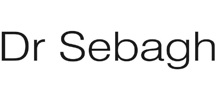 Text reading 'Dr Sebagh' in black letters on transparent background.