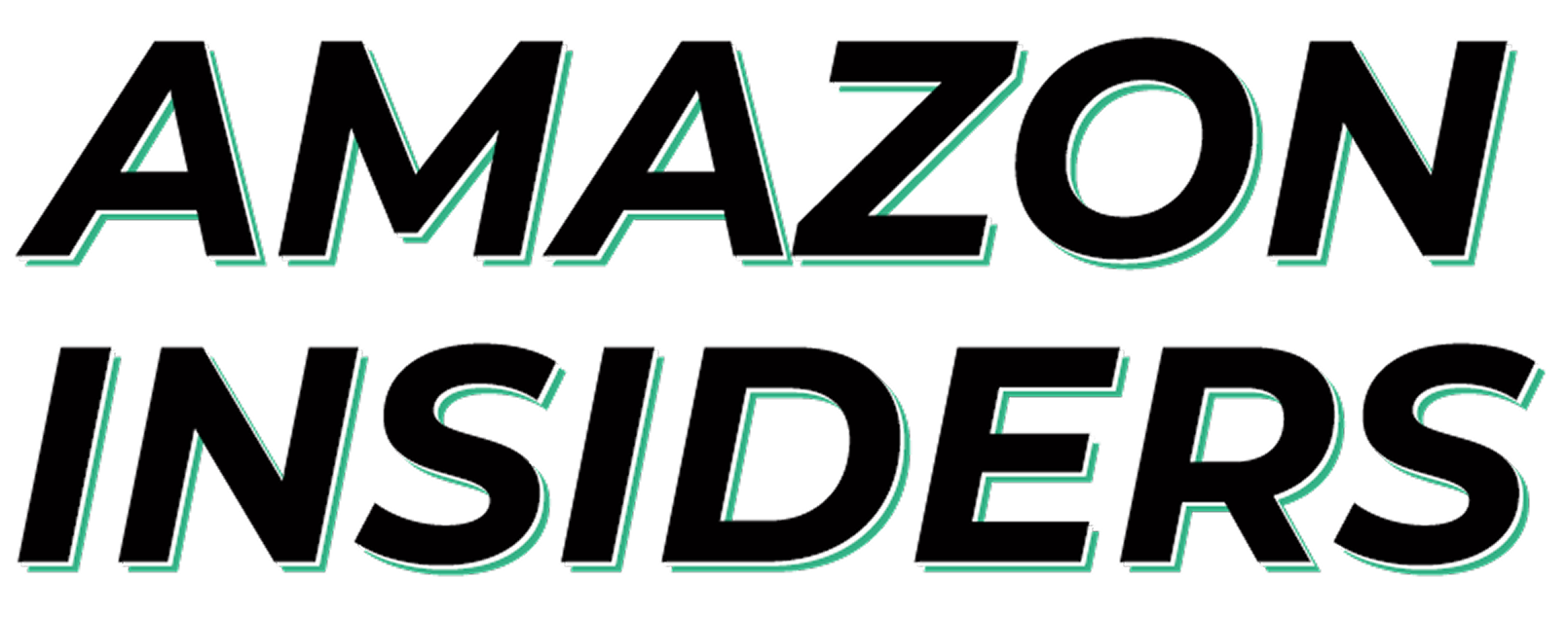Text design reading 'AMAZON INSIDERS' in bold uppercase letters with a slight green outline.