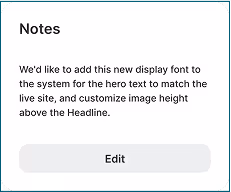 Ozempic note on UI