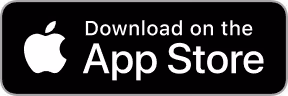 Apple logo with text 'Download on the App Store' on a black background.