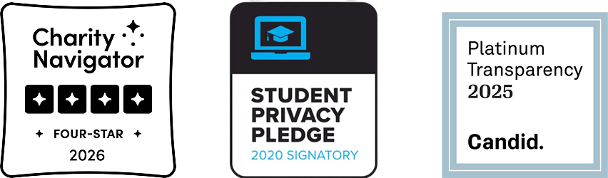 Khan Academy Transparency Badges 2025 — Candid and Charity Navigator