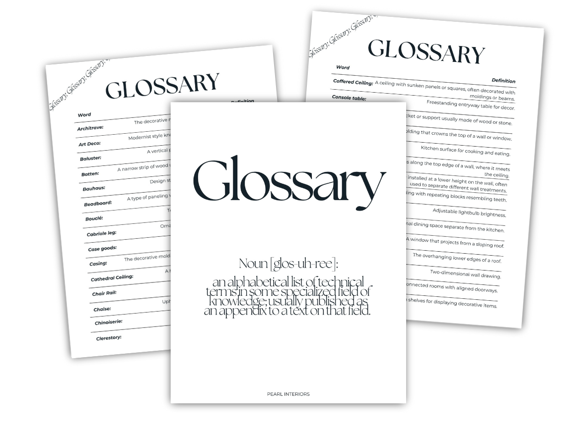 The Manifest glossary pages