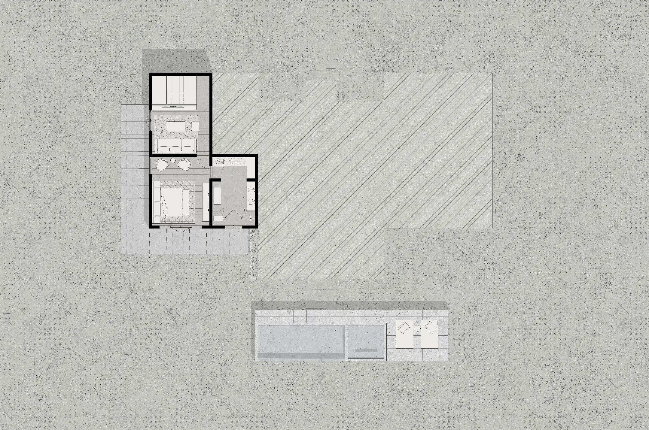 Patio trasero, casa en real del mar, candé