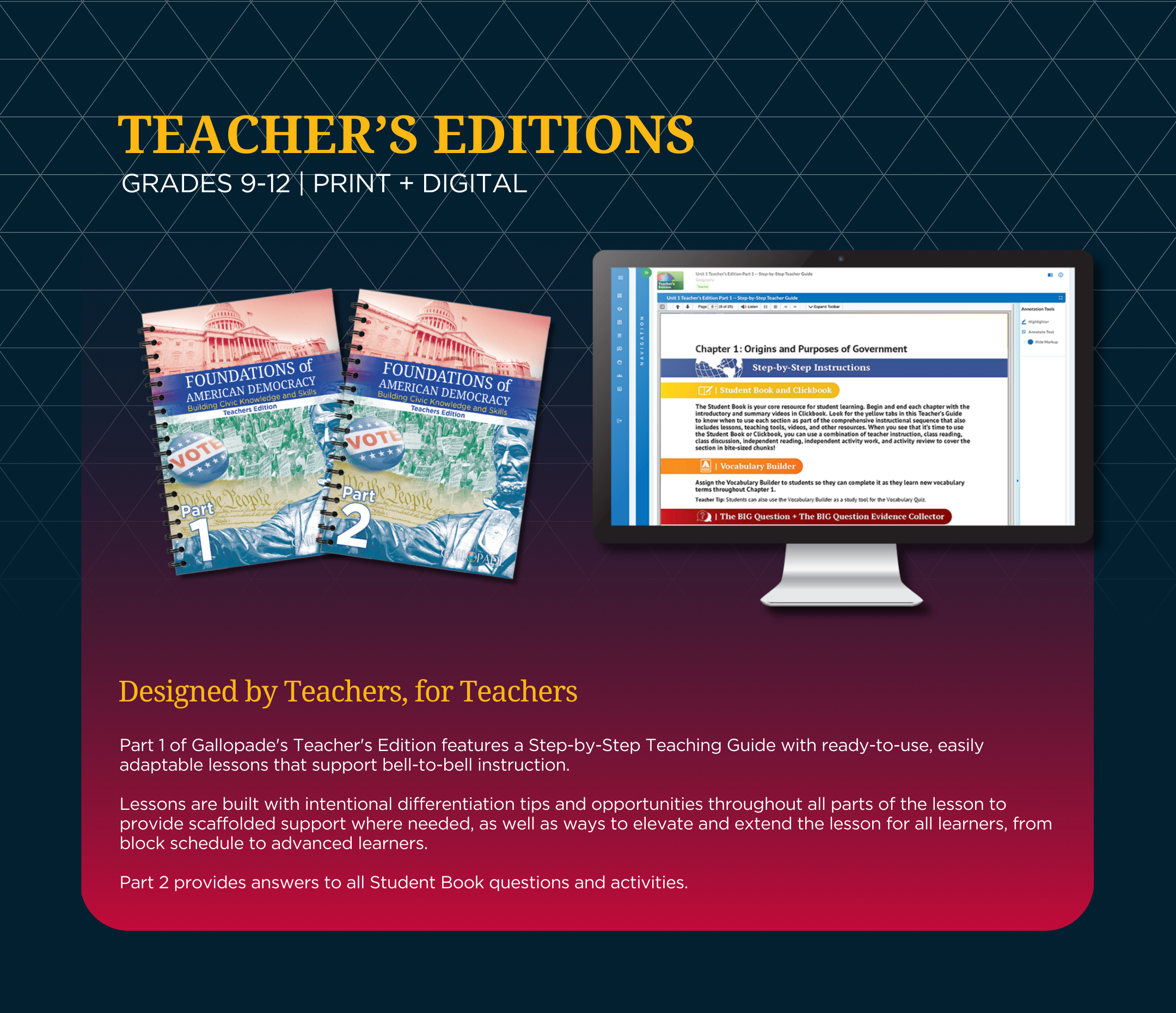 Teacher's Editions Grades 9-12