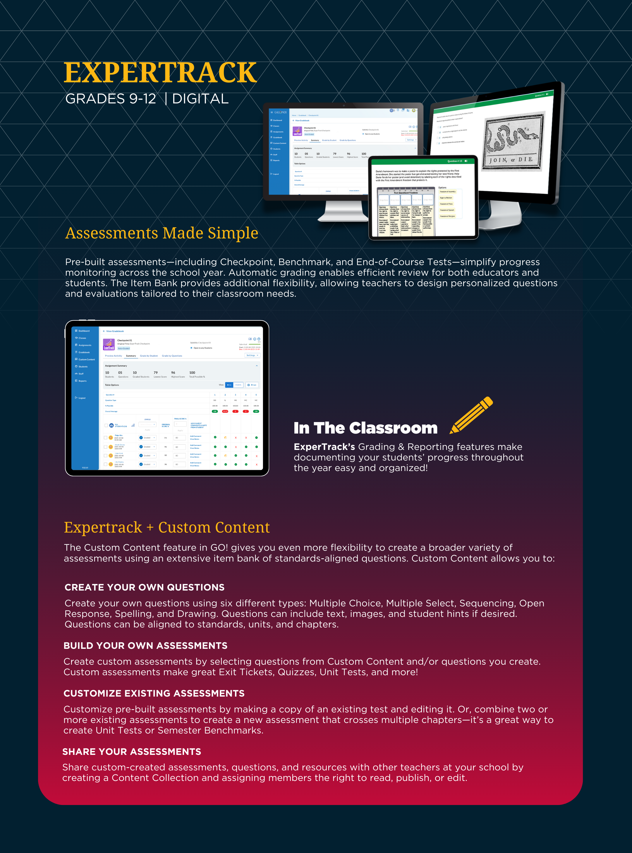 Expert Track Grades 9-12