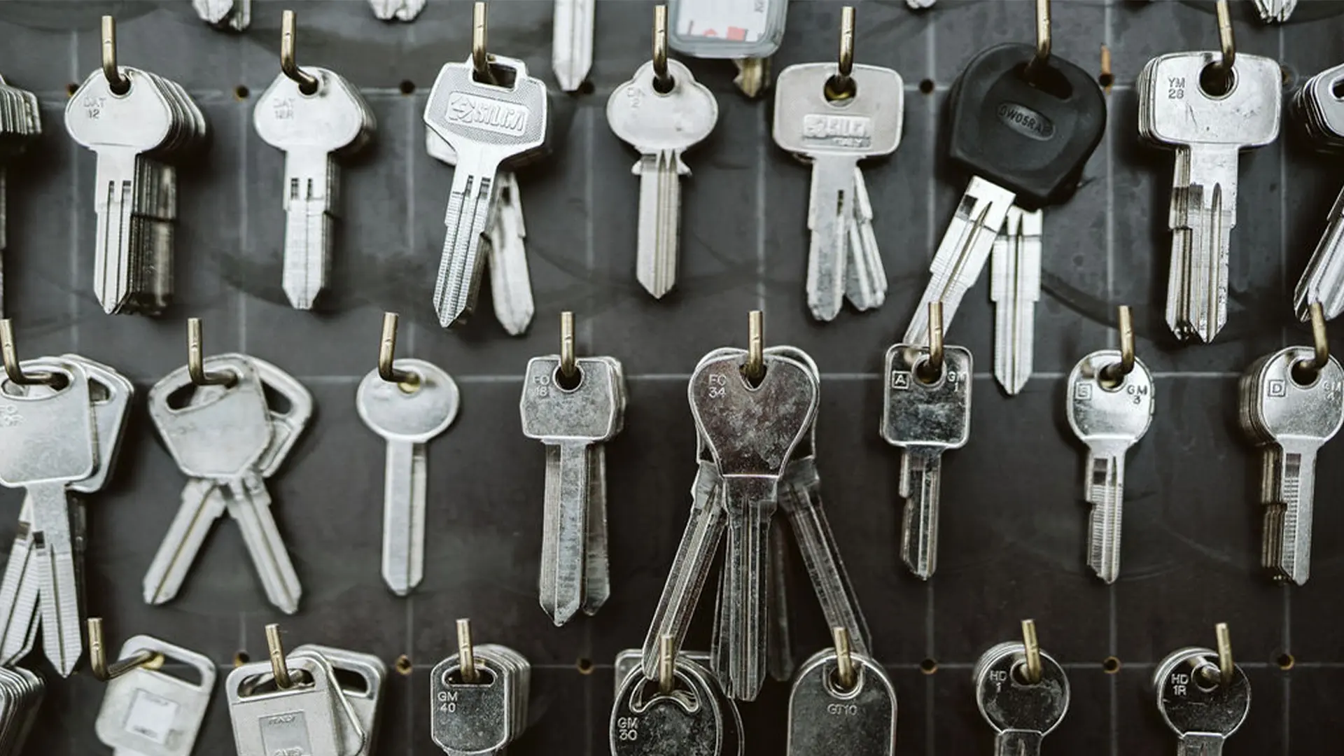 The vast range of blank keys we keep in our vans, allowing us to replace all lost or stolen keys in Hobart.