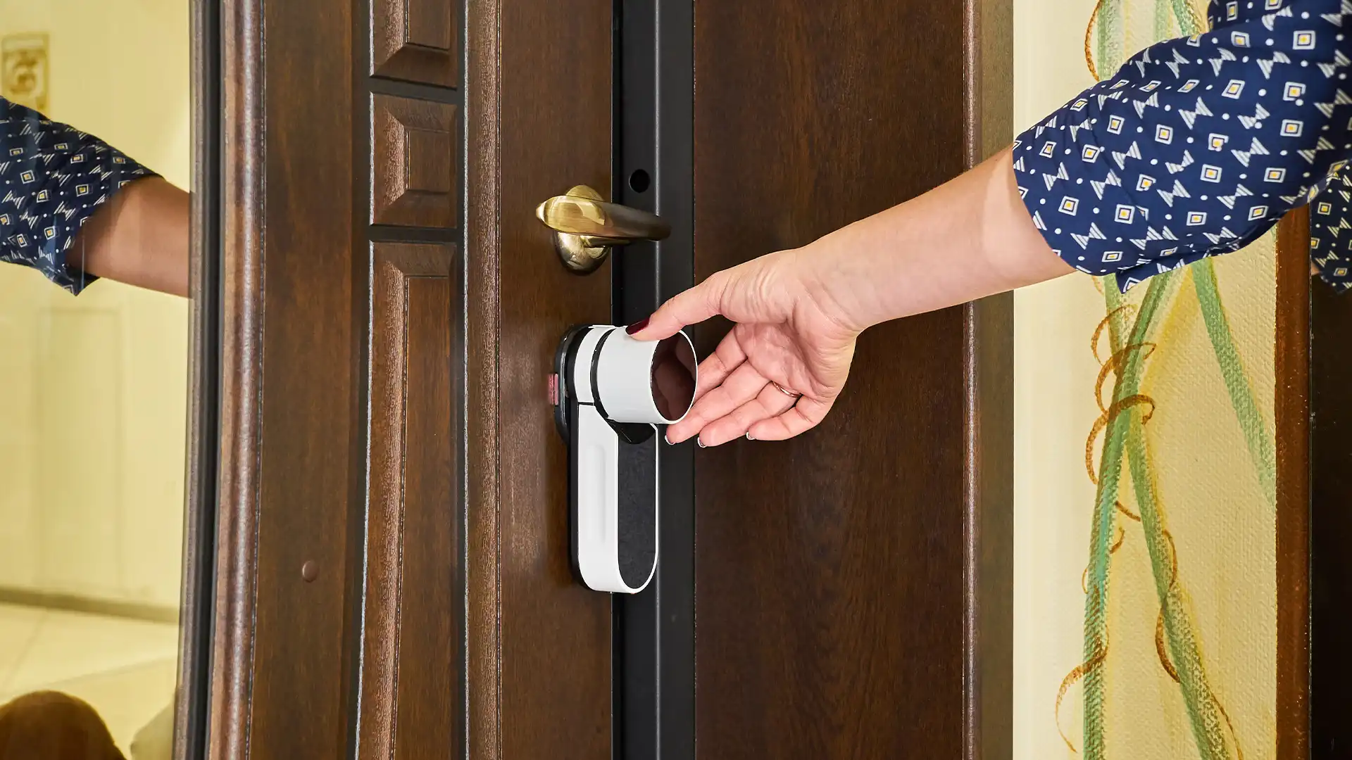 A premium door smart lock one of our customers had us install in their home in Hobart.