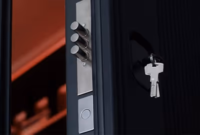 A new restricted key system being installed at a business in Hobart.